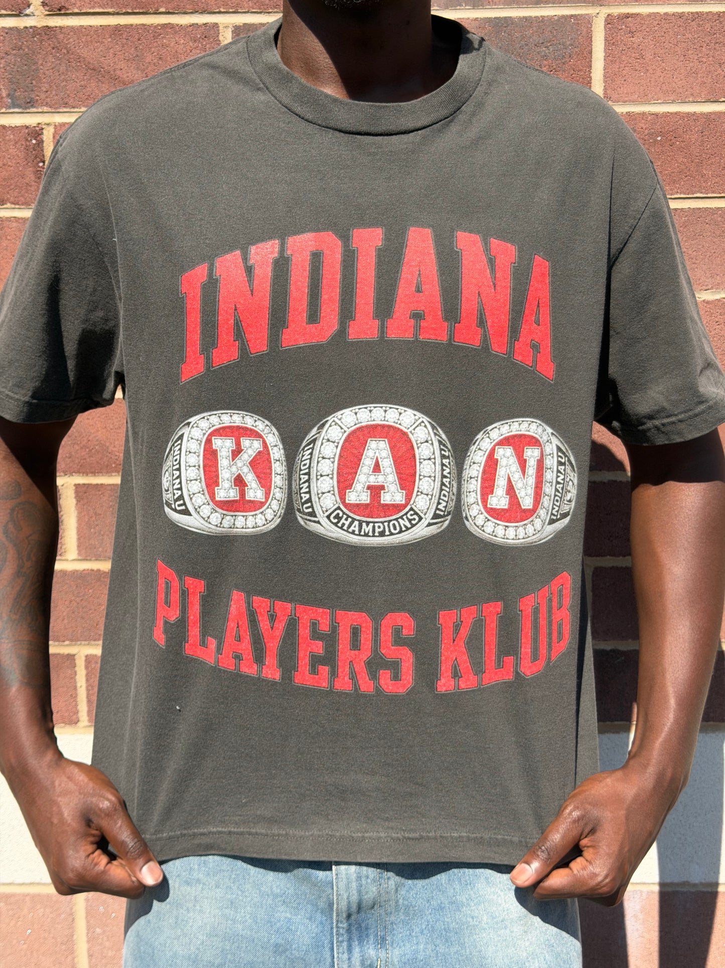 Indiana Players Klub Tee "VINTAGE BLACK" (Read Description)
