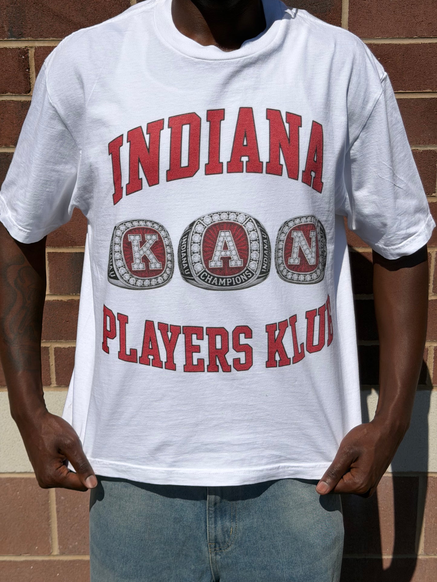 Indiana Players Klub Tee "WHITE" (Read Description)