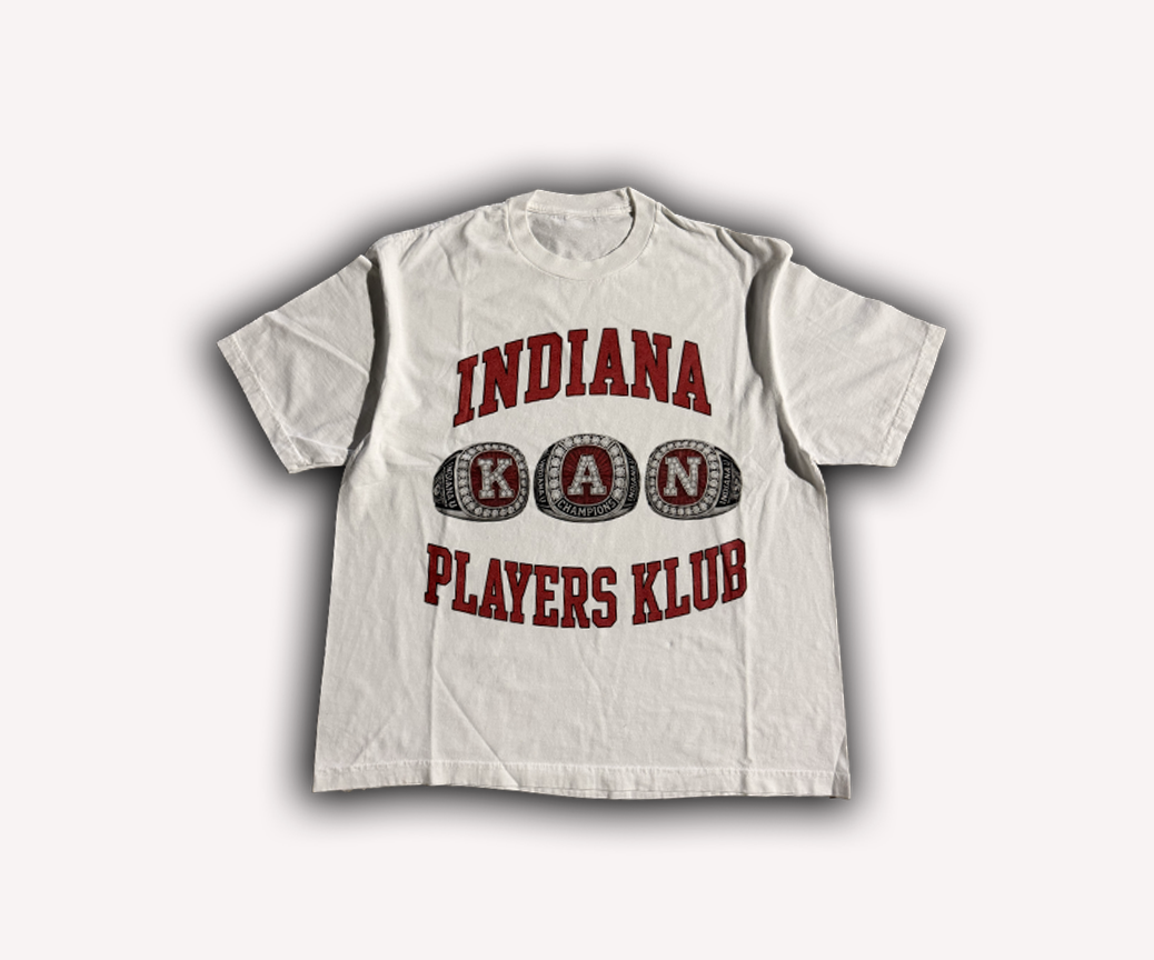Indiana Players Klub Tee "WHITE" (Read Description)